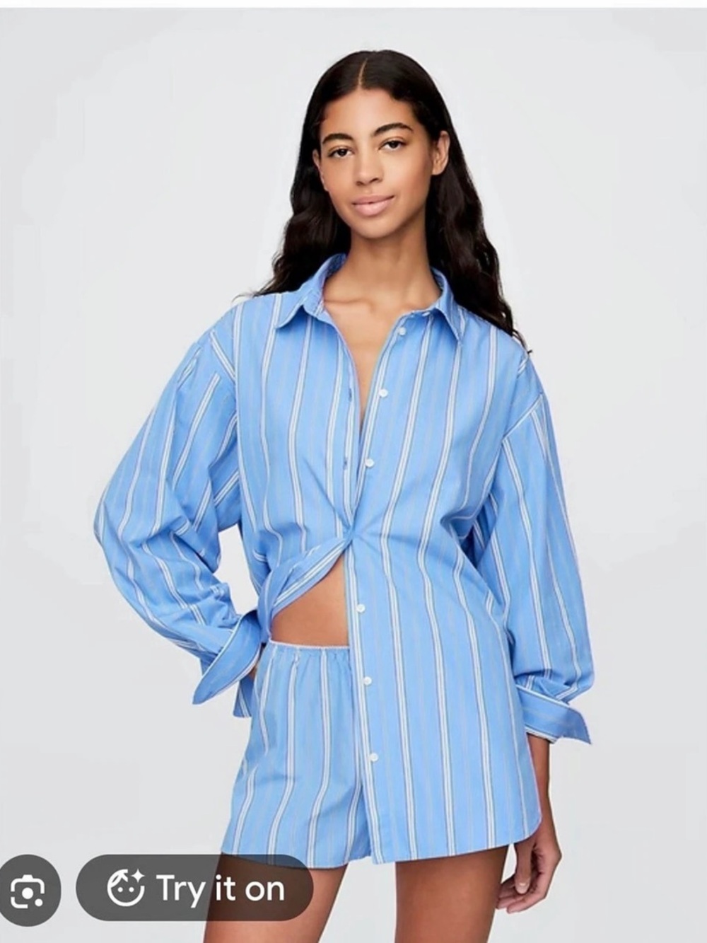 DÔEN X GAP
Organic Cotton Poplin PJ Shirt and Shorts set